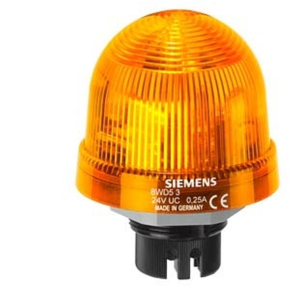 SİEMENS | SİEMENS 8WD Entegre LED'li Tekli Sinyal Elamanı, Kalıcı Işıklı, Sarı | 8WD5320-5AD |  | 